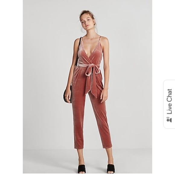 Express Pants - Express Velvet Jumpsuit